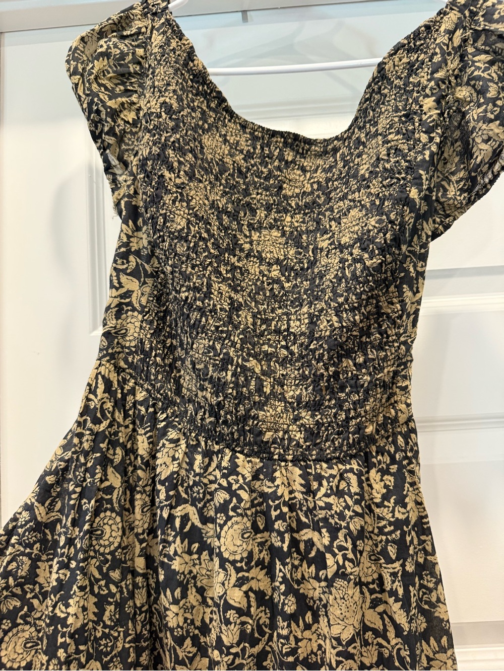 Free People Black and Tan Floral Maxi Dress - Picture 3 of 7